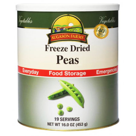 Augason Farms Peas - Freeze Dried Green Garden #10 Can