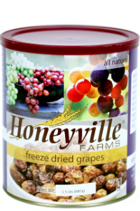 Honeyville Freeze Dried Grapes LARGE CAN