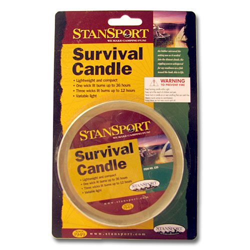 thumbnail image 2 of Emergency Candle In Jar 36 Hour Burn Time 3 Wick Survival Gear 2 of 13