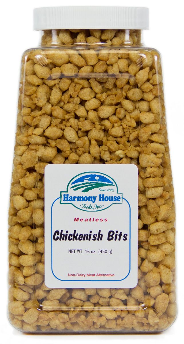 harmony food harmony house 16 oz jar of chicken flavored tvp bits food storagebits harmony food harmony house 16 oz jar of chicken flavored tvp bits food storagebits